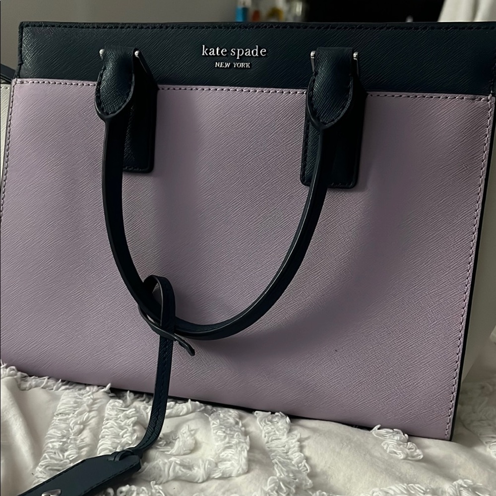 kate spade blue and Purple mini tote Bag